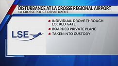 Disturbance and La Crosse Regional Airport