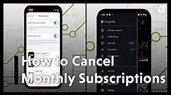 How To Cancel Monthly Subscriptions