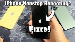 iPhone X/XS/XR/11: Stuck in Constant Rebooting Boot Loop with Apple Logo Off & On Nonstop? FIXED!