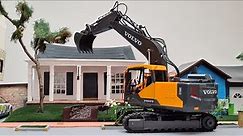 1:16 RC VOLVO EC160E EXCAVATOR DIGGER Double E RTR, E568-003 [Unboxing and first test]