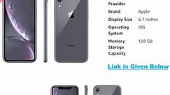 Apple iPhone XR, 128GB, Black - Fully Unlocked (Renewed) | Amazon Phones