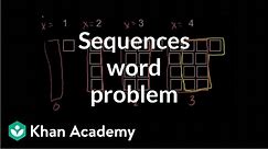Equations of sequence patterns | Sequences, series and induction | Precalculus | Khan Academy