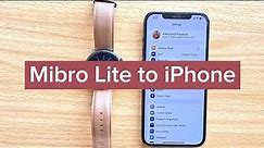 How to Connect Mibro Watch Lite2 Smartwatch to iPhone