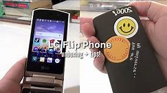 📱LG flip wine unboxing + phone tour and tips! (2022)