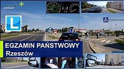 WORD Rzeszów - Nagranie egzaminu państwowego na Prawo jazdy - jedna z Tras egzaminacyjnych