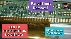 LED TV No Graphics |Only 12V,3.3v,1.8v|SM4186|Panel short Removal|Missing VGH-VGL, AVDD, VCOM Volt's