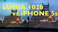 iPhone 5s vs Nokia Lumia 1020 Night Video