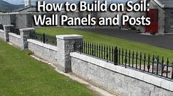 How to Build Seating Walls and Posts on Soil