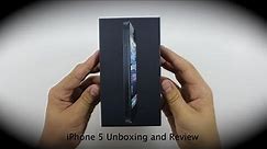 Apple iPhone 5 Unboxing and Review (Black)