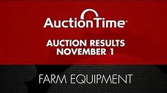 Farm Equipment Auction Results - November 1, 2023