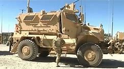 US Army MaxxPro MRAP and M-ATV armored vehicles based in Afghanistan.