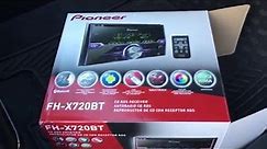 Pioneer FH-X720BT Double Din Bluetooth Radio Unboxing