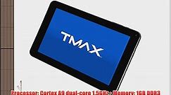 TMAX TM9S775 Black Dual Core Google Certified 9 Tablet Android 4.1 1.6GHz 8GB Storage 1GB RAM