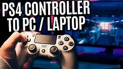 How to Connect PS4 Controller to PC Wireless/Wired/Bluetooth | How to Use PS4 controller on PC