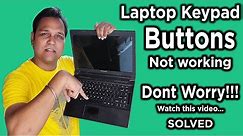 [Solved] How to fix Laptop keypad BUTTONS not working | Some keys are not working | Laptop repair