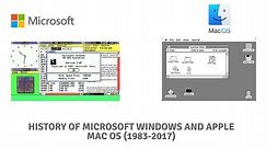History of Microsoft Windows and Apple Mac OS (1983-2017)