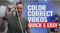 How To Color Correct Video (Color Grading Tutorial For Beginners!)