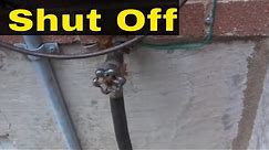 How To Shut Off Water Supply To An Outside Hose Bib-Exterior Faucet