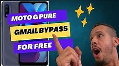How to bypass moto g pure google gmail locked frp easy and Step by step for FREE No PC needed