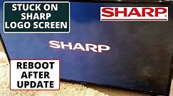 How To Fix Sharp TV Stuck on Sharp Logo Screen || Sharp TV Wont Turn On After firmware Update