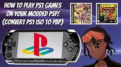 How To Play PS1 Games On Your Modded PSP! 🎮 (Convert PS1 ISO TO PBP) #PSPModding #PSP #PS1
