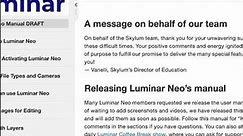 Luminar NEO User Guide & Manual