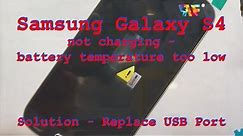 Samsung Galaxy S4 - How to fix " Charging Paused - Battery temperature too low " error