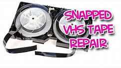 How to repair a snapped VHS Tape: Nowhere Video Productions