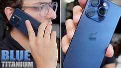 Blue Titanium iPhone 15 Pro Unboxing & Color Impressions!
