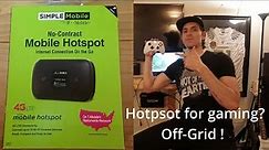 Gaming off grid, Simple Mobile hotspot review, Rocket league!