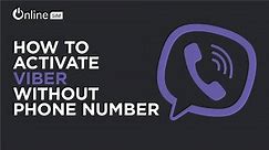 How to activate viber without phone number
