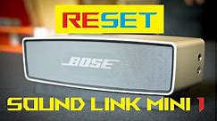 Bose Sound Link Mini 1 Speaker | Bluetooth connection trouble ?? | RESET | Trouble shooting