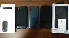 Samsung Galaxy A10e Cases- "Spigen Rugged Armor" and "Zizo Transform Series" Double Unboxing