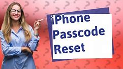 How do I reset my iPhone after too many passcode attempts?