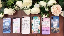 iPhone Xs Max Case Girls Life Power Quotes Cute Flowers Floral Women Christian Quotes Bible Verses Inspirational John 4:19 He Loved Us Lord Clear Side Soft Case Compatible for iPhone Xs Max