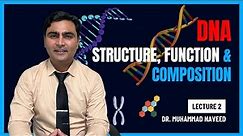 DNA | DNA Structure, Composition and Functions | English Subtitles | Lecture 2 | Dr. Muhammad Naveed
