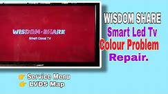 Led Tv Colour Problem Repair , LVDS Map.