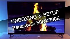 Unboxing Panasonic DX700E DX700 Ultra HD LCD TV
