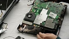 Toshiba Satellite A300 Disassembly video, upgrade RAM & SSD, take a part, how to open