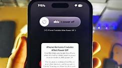 How To Activate iPhone Findable After Power Off!