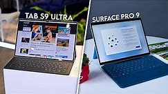 Samsung Galaxy Tab S9 Ultra VS Surface Pro 9 - Which is Better?