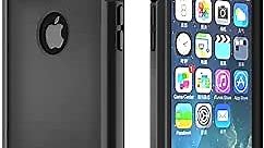 ImpactStrong iPhone 7 Plus/iPhone 8 Plus Case, Ultra Protective Case with Built-in Clear Screen Protector Full Body Cover for iPhone 7 Plus/iPhone 8 Plus (Black)