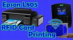 RFID card printing with inkjet printer - Epson L805