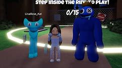 Rainbow friends NO LOCKER, NO CROUCHING challenge with BLUE AND CYAN! Roblox gameplay