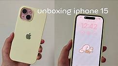unboxing iphone 15 (pink)