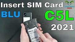 BLU C5L 2021 Insert The SIM Card
