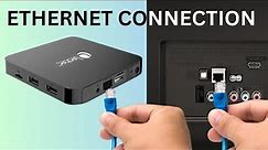 How to connect a TV Box or a TV to a wired ethernet connection