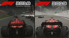 F1 2019 vs F1 2018 | Direct Comparison