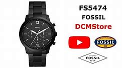 FS5474 Fossil Neutra Chronograph Black Stainless