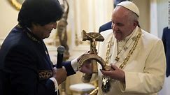 Hammer and sickle crucifix for Pope Francis